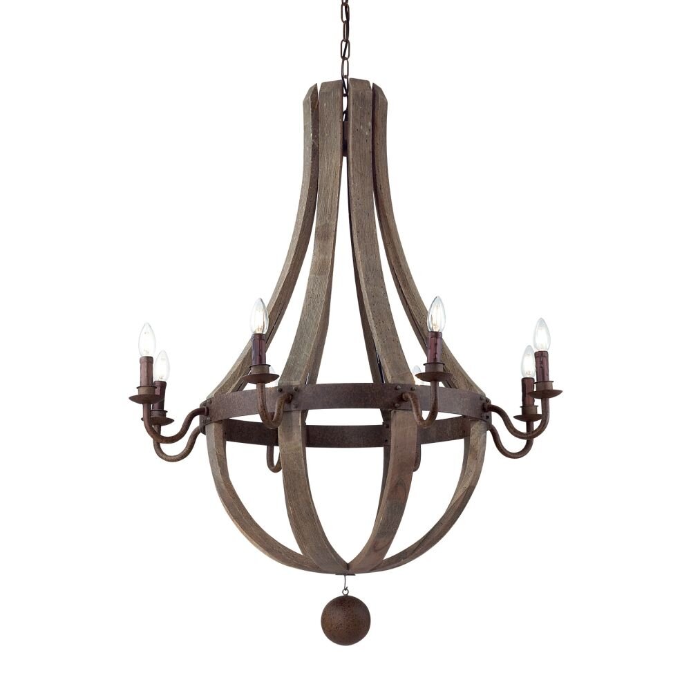 Ideal Lux MILLENNIUM Hängeleuchte Rostfarben, 8-flammig main product photo