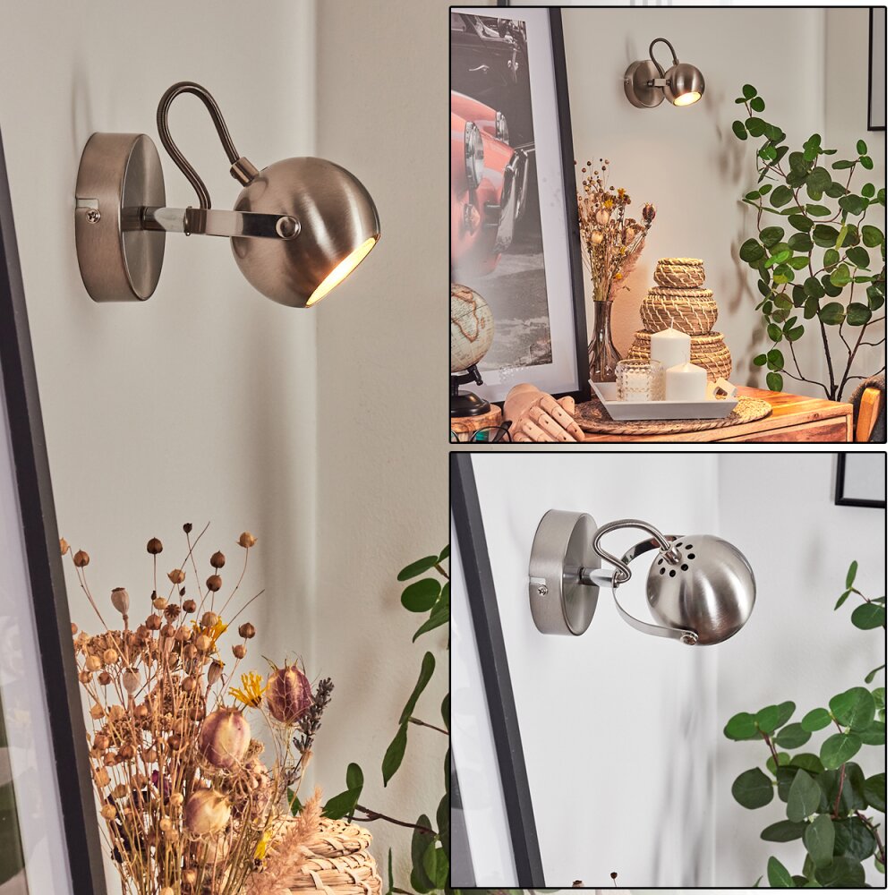 Gadmen Wandleuchte Chrom, Nickel-Matt, 1-flammig main product photo