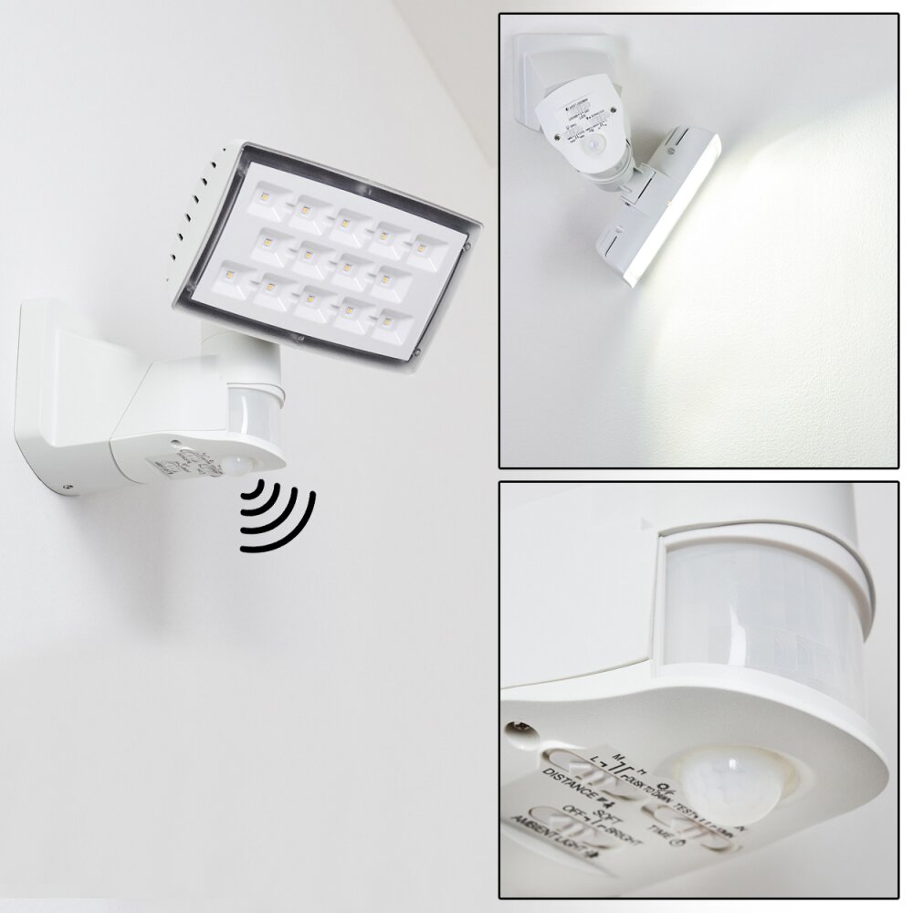 Loit Aussenwandleuchte LED Weiß, 1-flammig, Bewegungsmelder main product photo