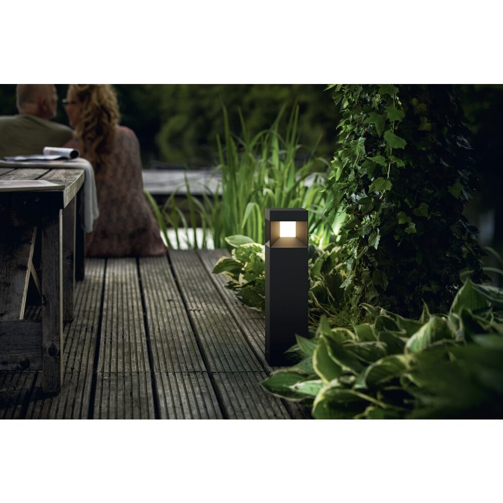 Philips Parterre Sockelleuchten LED Schwarz, 1-flammig main product photo