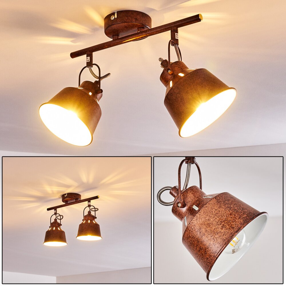 Safari Deckenleuchte Rostfarben, 2-flammig main product photo
