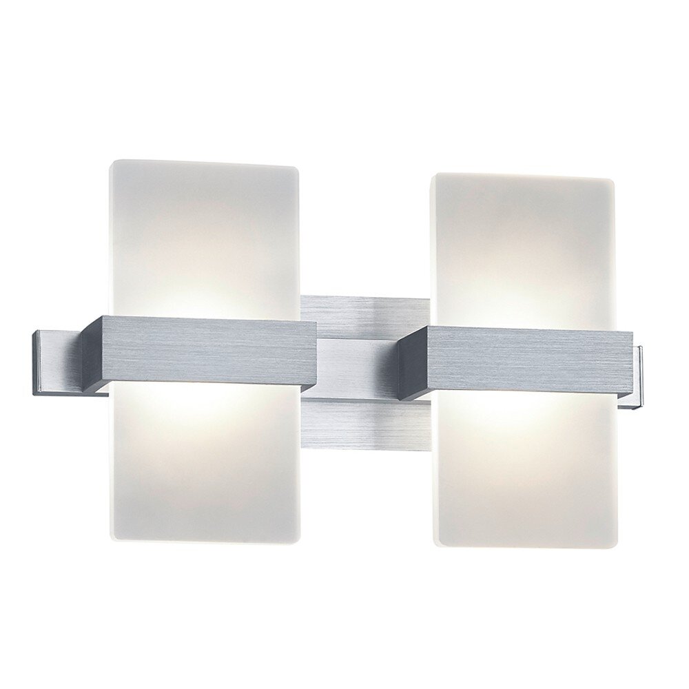 Trio Leuchten PLATON Wandleuchte LED Aluminium, 2-flammig main product photo