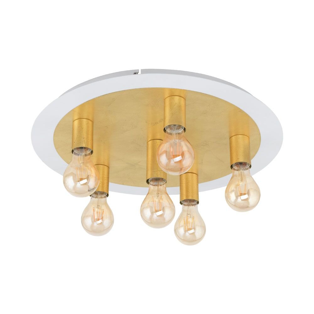Eglo PASSANO Deckenleuchte Gold, Weiß, 6-flammig main product photo