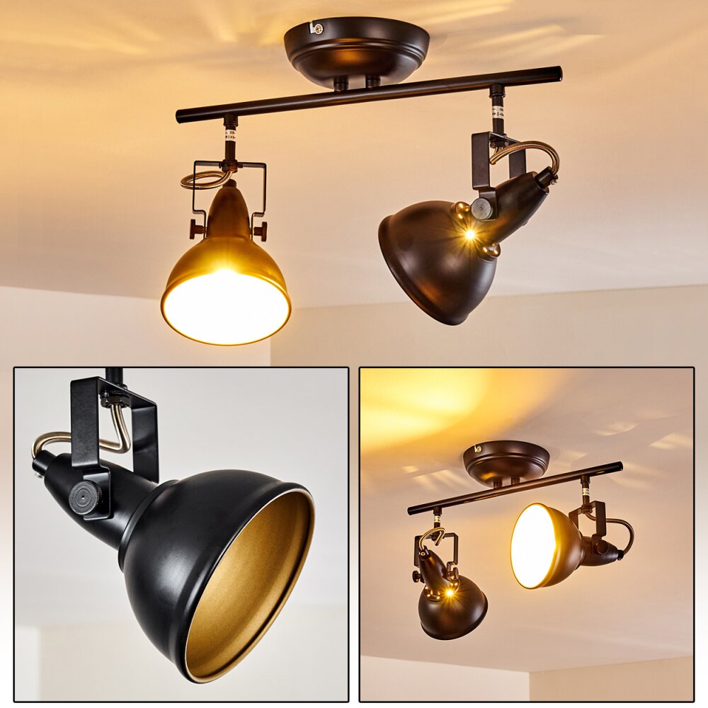 Tina Deckenleuchte Schwarz, 2-flammig main product photo