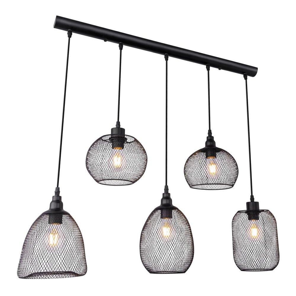 Globo ANYA Hängeleuchte Schwarz, 5-flammig main product photo