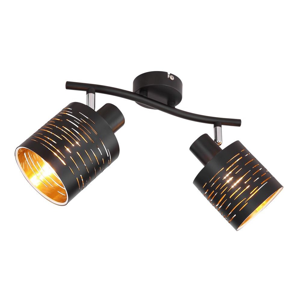 Globo TUNNO Strahler Schwarz, 2-flammig main product photo