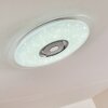 Haderup Deckenleuchte LED Chrom, Weiß, 1-flammig, Fernbedienung
