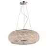 Ideal Lux PASHA Hängeleuchte Chrom, Kristalloptik, 10-flammig