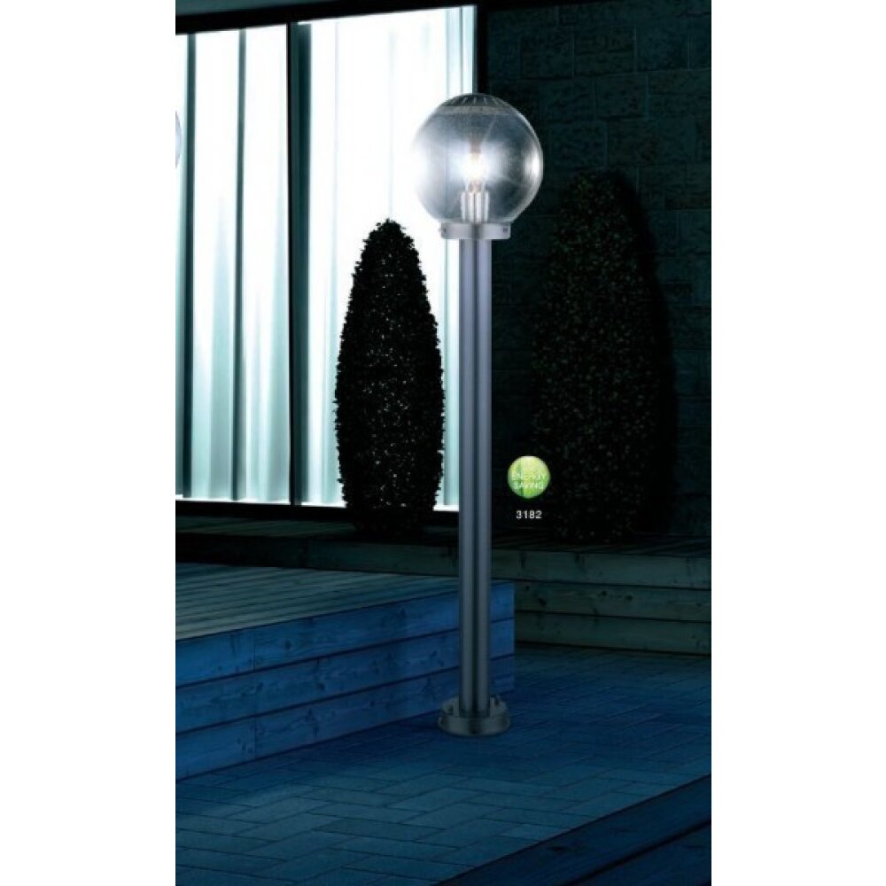 Globo BOWLE Außenlampe Edelstahl, Transparent, Klar, 1-flammig main product photo