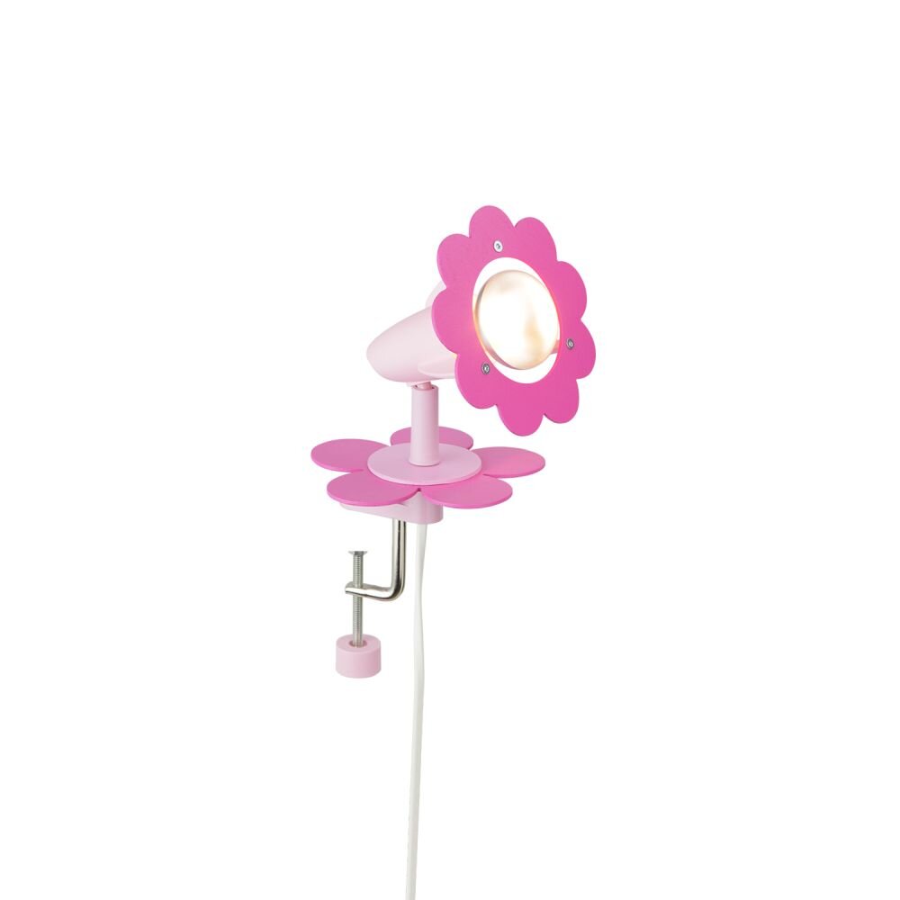 Elobra BLÜTE Klemmspot Pink, 1-flammig main product photo
