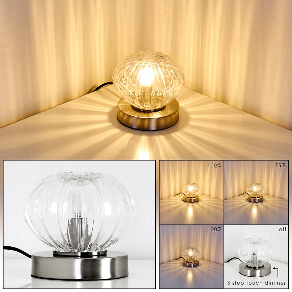 Edane Tischleuchte LED Nickel-Matt, 1-flammig main product photo
