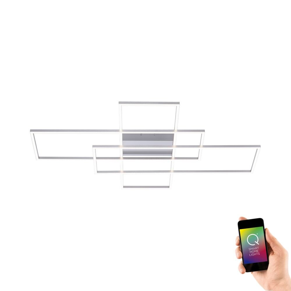 Paul Neuhaus Q-INIGO Deckenleuchte LED Nickel-Matt, 3-flammig, Fernbedienung main product photo