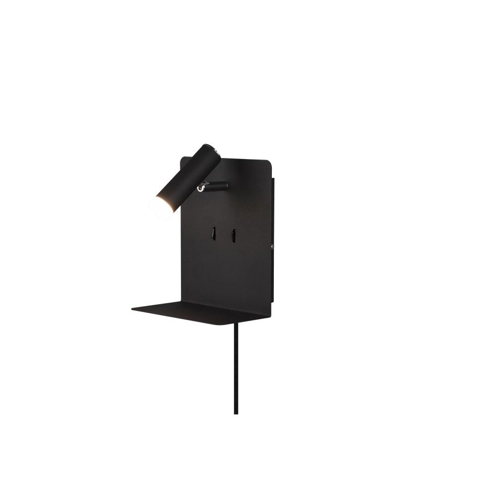 Trio Leuchten ELEMENT Wandleuchte LED Schwarz, 3-flammig main product photo