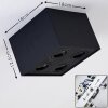 Baishan Deckenleuchte Schwarz, 4-flammig