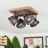 Glostrup Deckenleuchte Braun, Edelstahl, 4-flammig