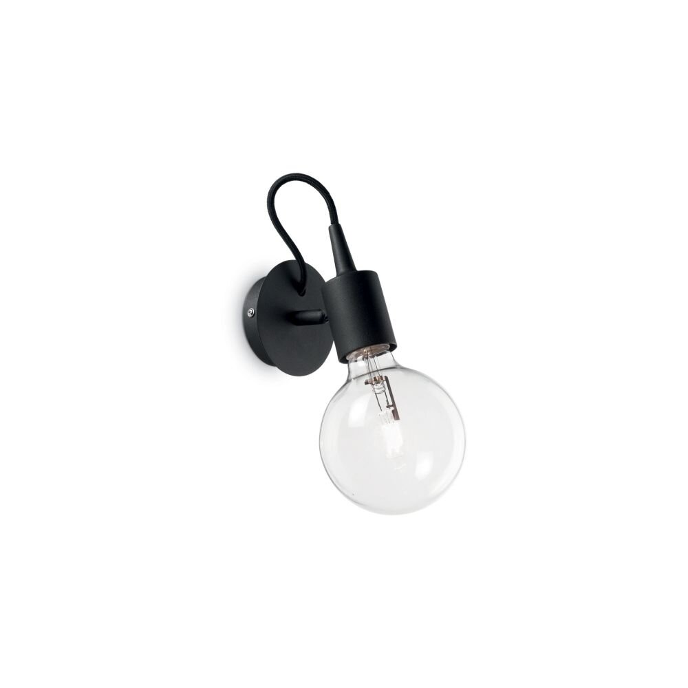 Ideal Lux EDISON Wandleuchte Schwarz, 1-flammig main product photo