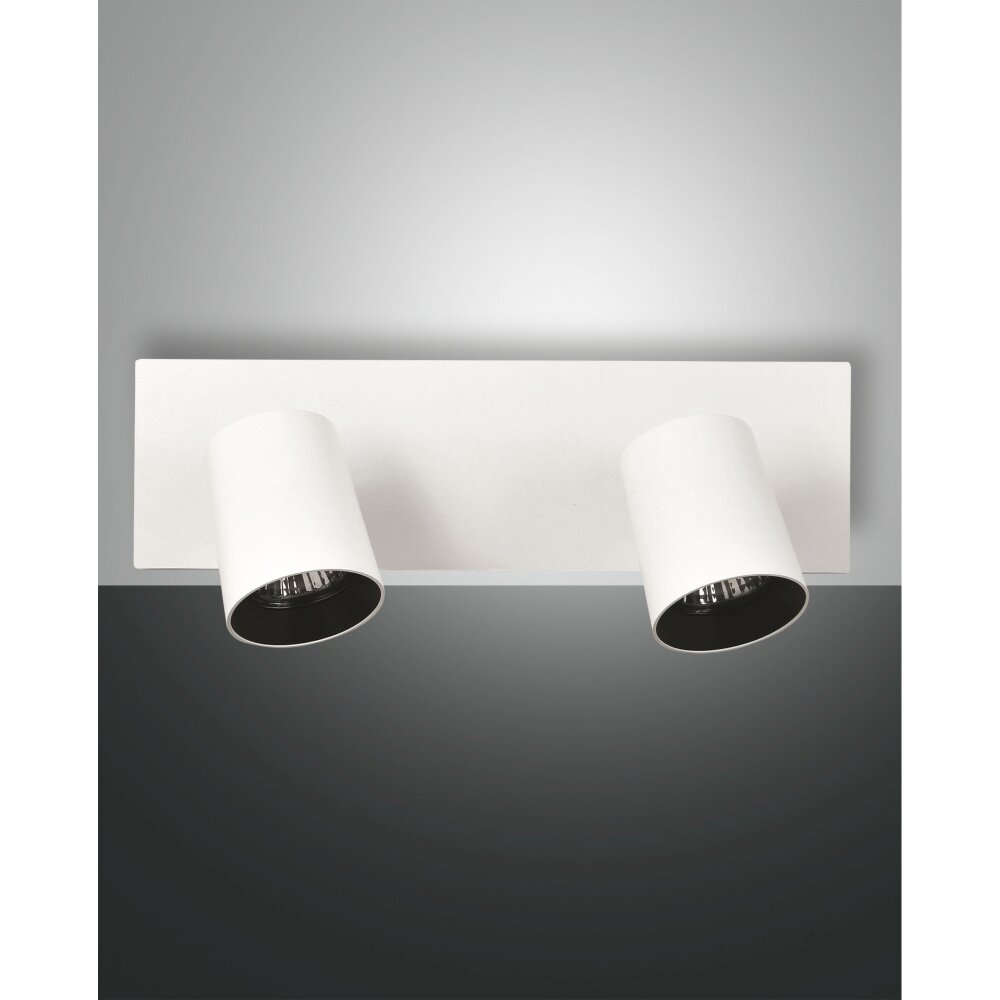 Fabas Luce Modo Deckenleuchten Weiß, 2-flammig main product photo