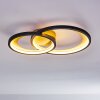 Baiyin Deckenleuchte LED Schwarz-Gold, 1-flammig
