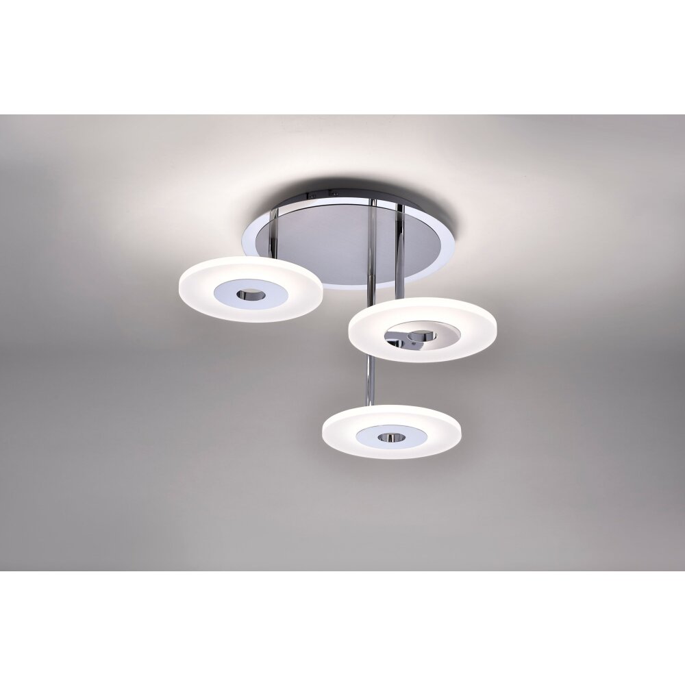 Paul Neuhaus ADALI Deckenleuchte LED Edelstahl, 3-flammig main product photo