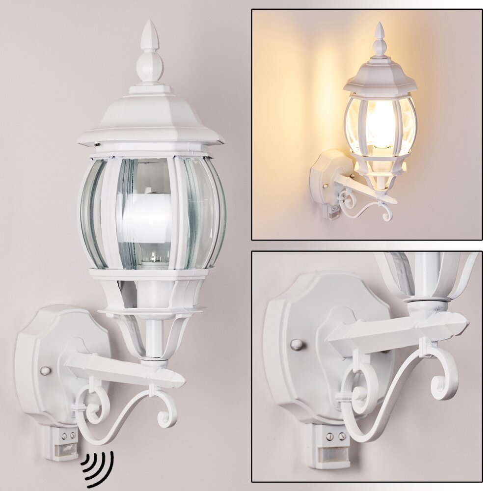 Lentua Außenwandleuchte Weiß, 1-flammig, Bewegungsmelder main product photo
