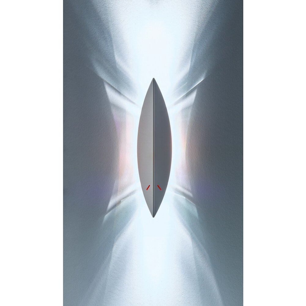 Tecnolumen Afrique Wandleuchte Edelstahl, 2-flammig main product photo