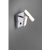 Leuchten Direkt Rico Wandleuchte LED Nickel-Matt, 2-flammig