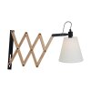 Steinhauer Mexlite Liv Wandleuchte Beige, Holz hell, Schwarz, 1-flammig