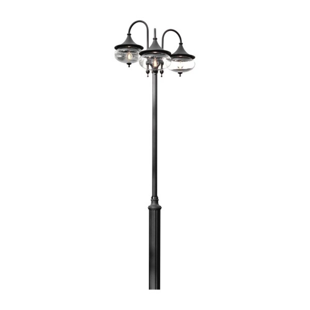 Konstsmide Libra Leuchtenkopf Schwarz, 3-flammig main product photo