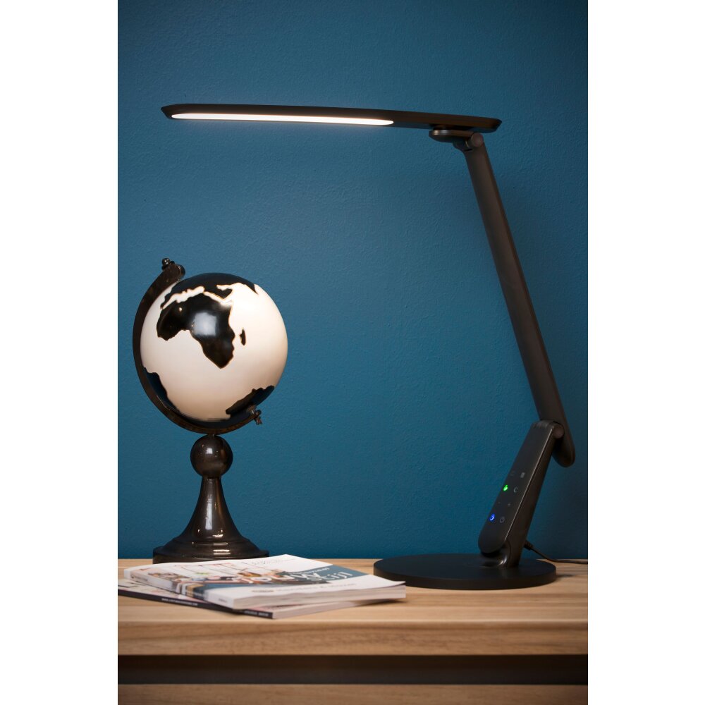 Lucide PRACTICO Schreibtischlampe LED Schwarz, 1-flammig main product photo