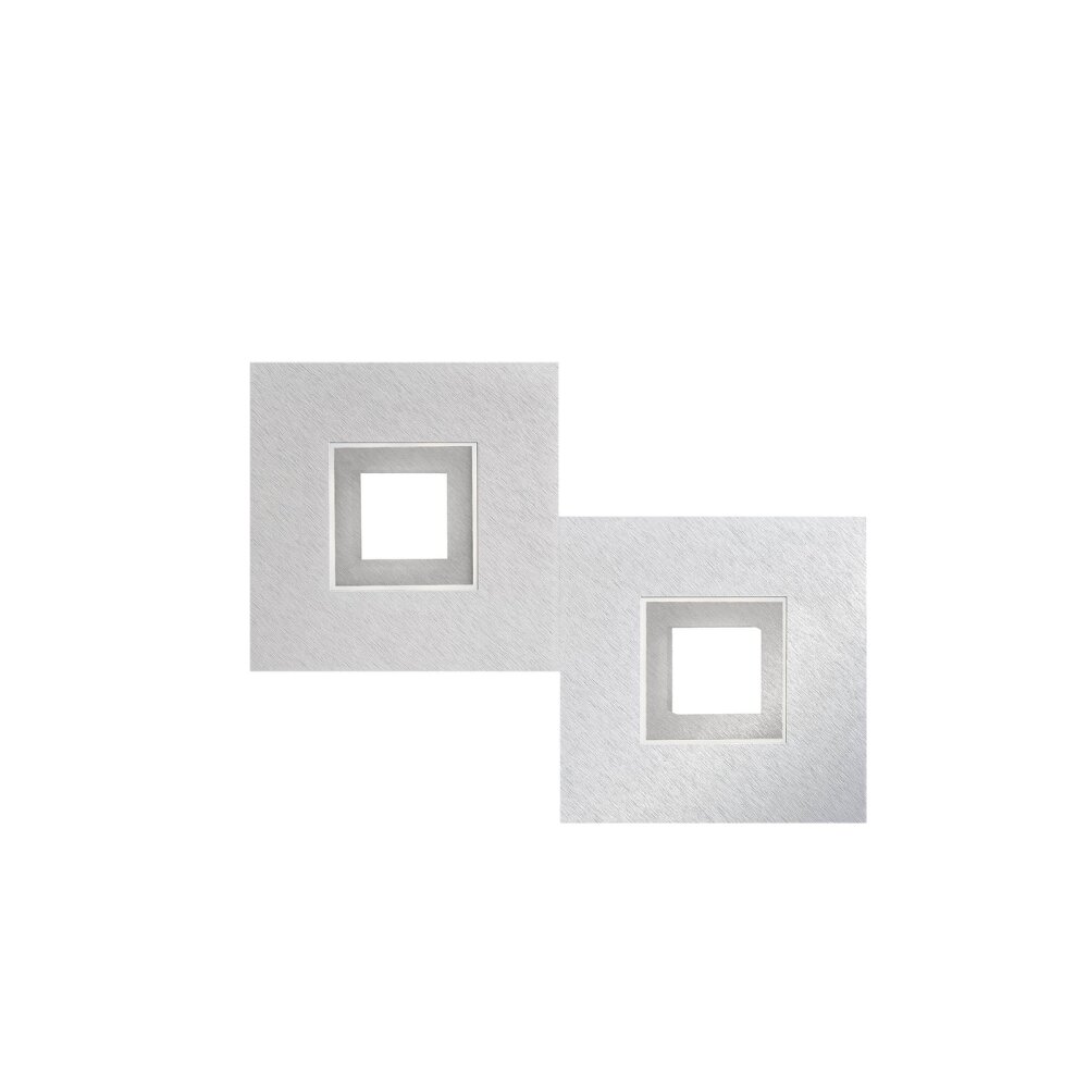 Grossmann KARREE Wandleuchte LED Aluminium, Titan, 2-flammig main product photo