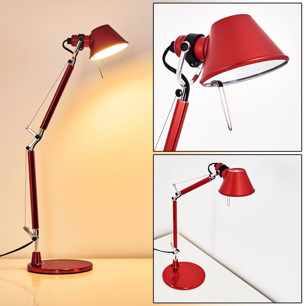 Artemide TOLOMEO MICRO Tischleuchte Rot, 1-flammig main product photo