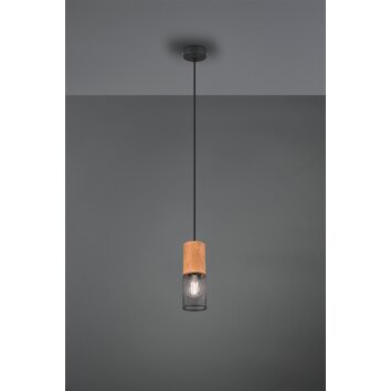 Trio Tosh Pendelleuchte LED Schwarz, 1-flammig