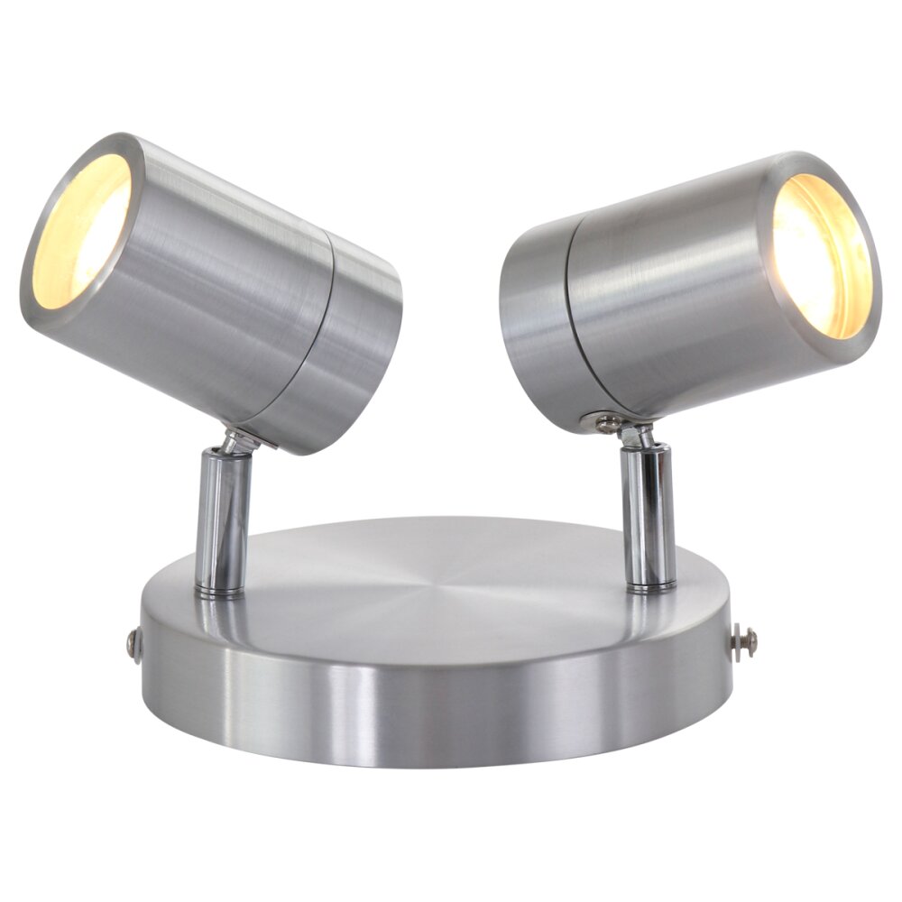 Steinhauer Upround Deckenleuchte LED Grau, Nickel-Matt, 2-flammig main product photo