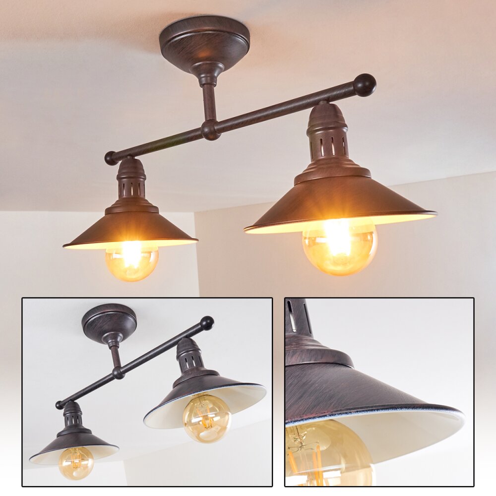 Nibyn Deckenleuchte Braun, 2-flammig main product photo
