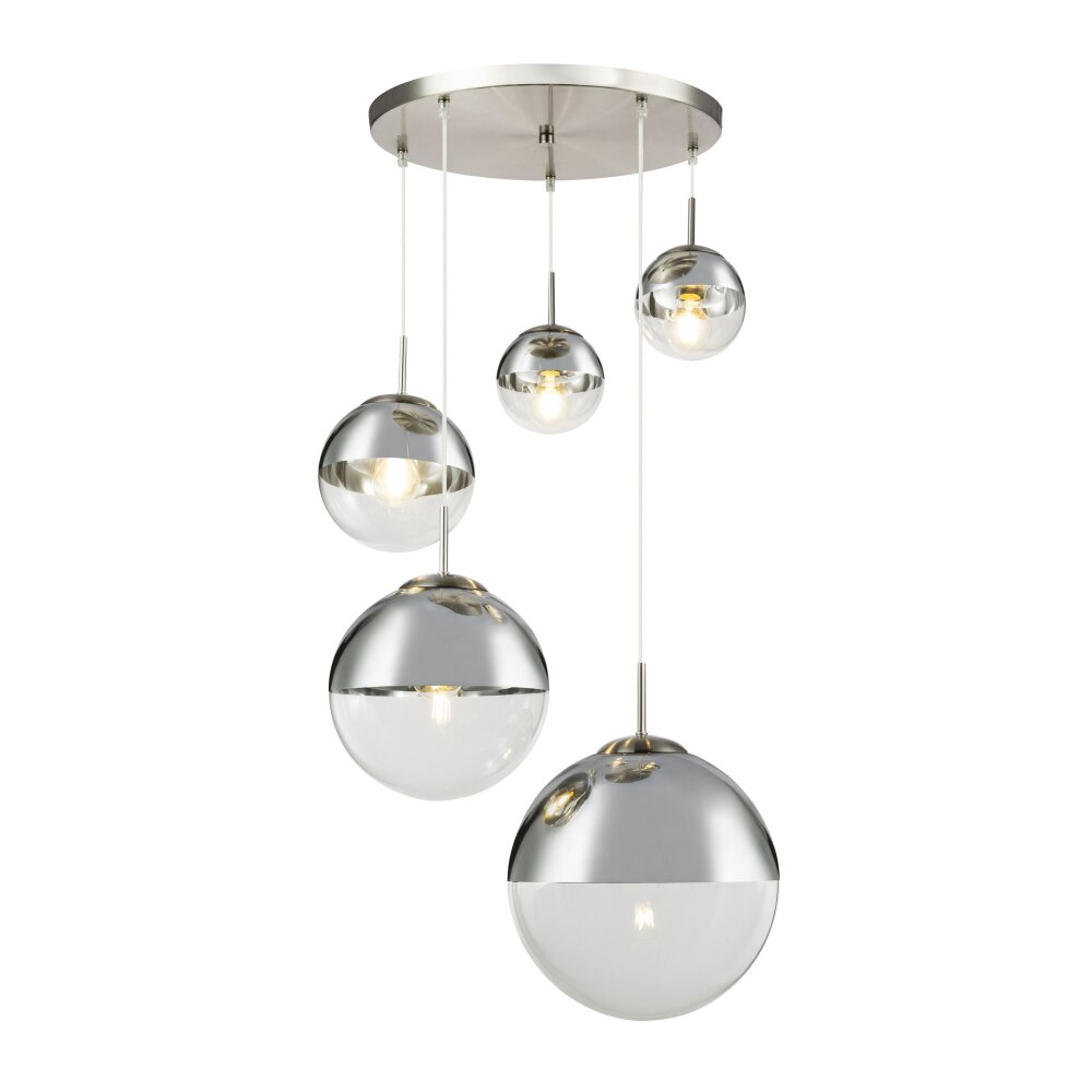 Globo VARUS Hängeleuchte Nickel-Matt, 5-flammig main product photo