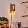 Sunnyvale Wandleuchte Braun, Holz hell, Schwarz, 1-flammig