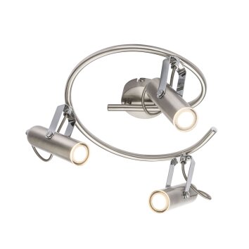 Globo MIRRI Deckenleuchte LED Nickel-Matt, 3-flammig Globo MIRRI Deckenleuchte LED Nickel-Matt, 3-flammig