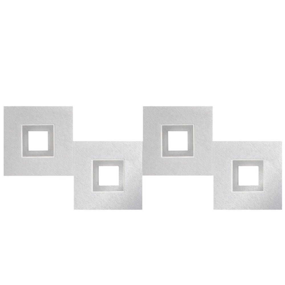 Grossmann KARREE Deckenleuchte LED Aluminium, Titan, 4-flammig main product photo