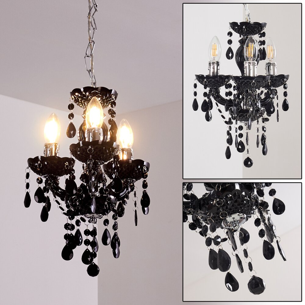 Malmback Kronleuchter Schwarz, 3-flammig main product photo