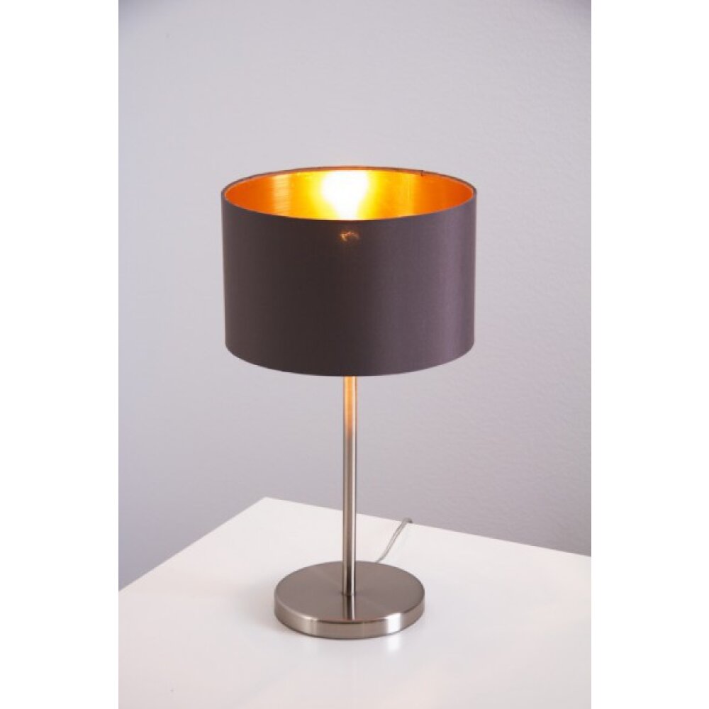 Eglo Leuchten Maserlo Tischleuchte Nickel-Matt, 1-flammig main product photo