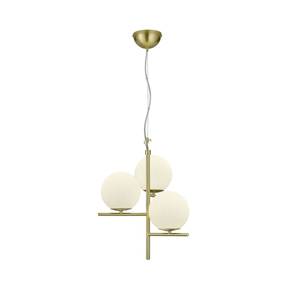 Trio Leuchten PURE Pendelleuchte Messing, 3-flammig main product photo