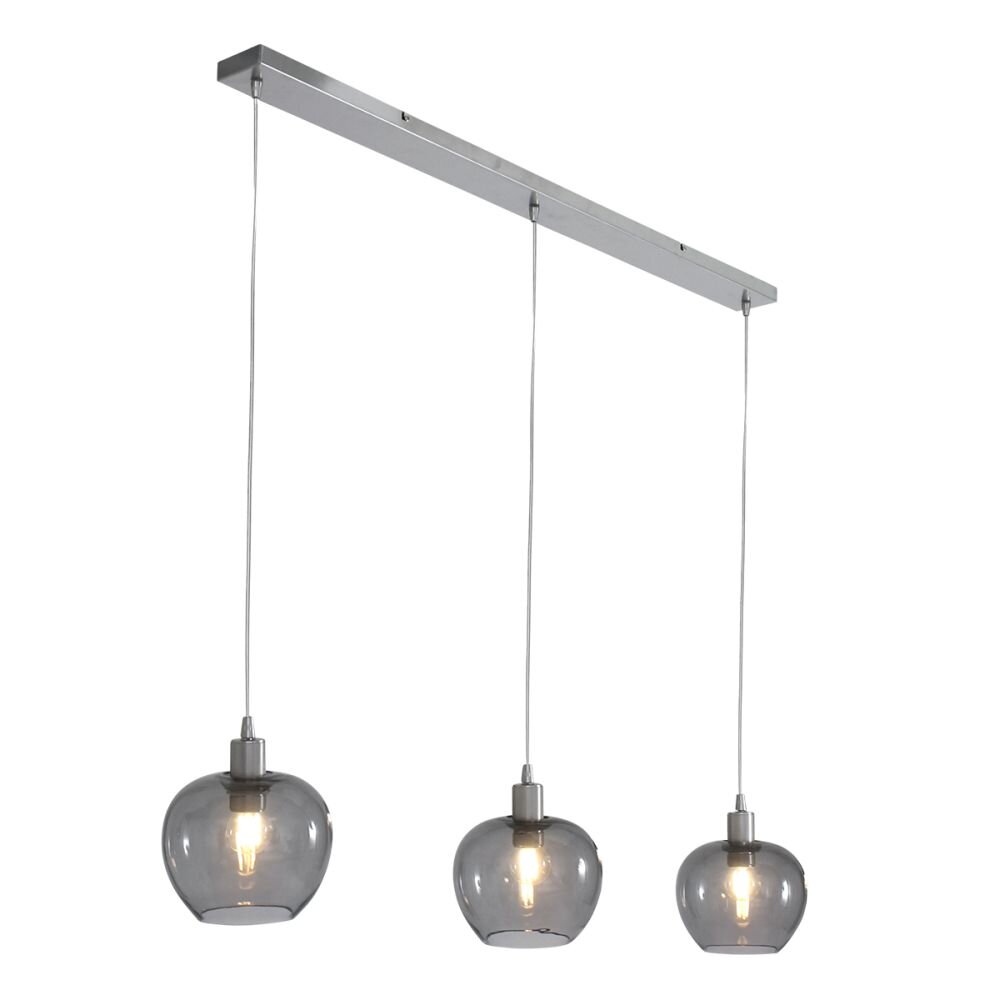 Steinhauer Lotus Hängeleuchte Edelstahl, 3-flammig main product photo