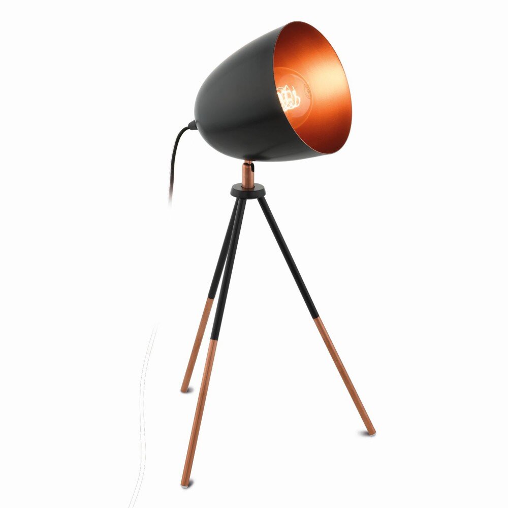Eglo CHESTER Tischleuchte Kupferfarben, Schwarz, 1-flammig main product photo