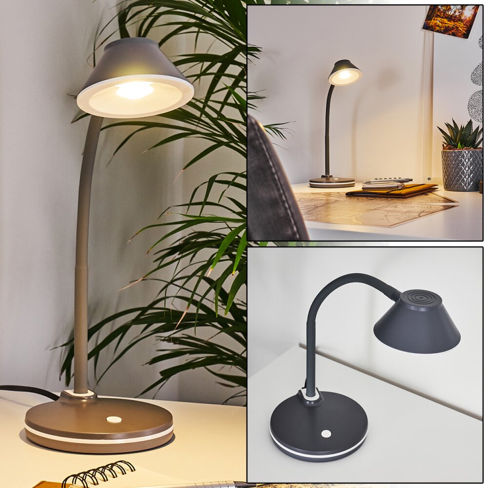 Shreveport Tischleuchte LED Anthrazit, Weiß, 1-flammig main product photo