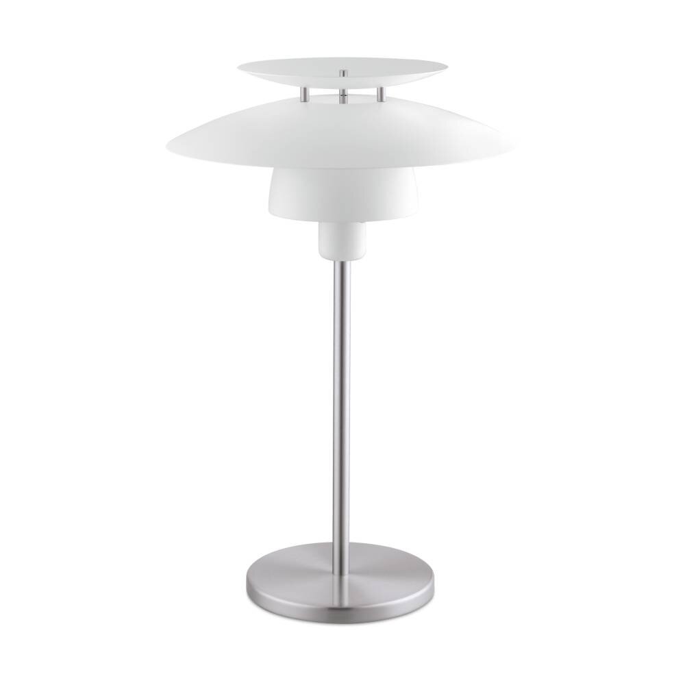 EGLO BRENDA Tischleuchte Nickel-Matt, Weiß, 1-flammig main product photo