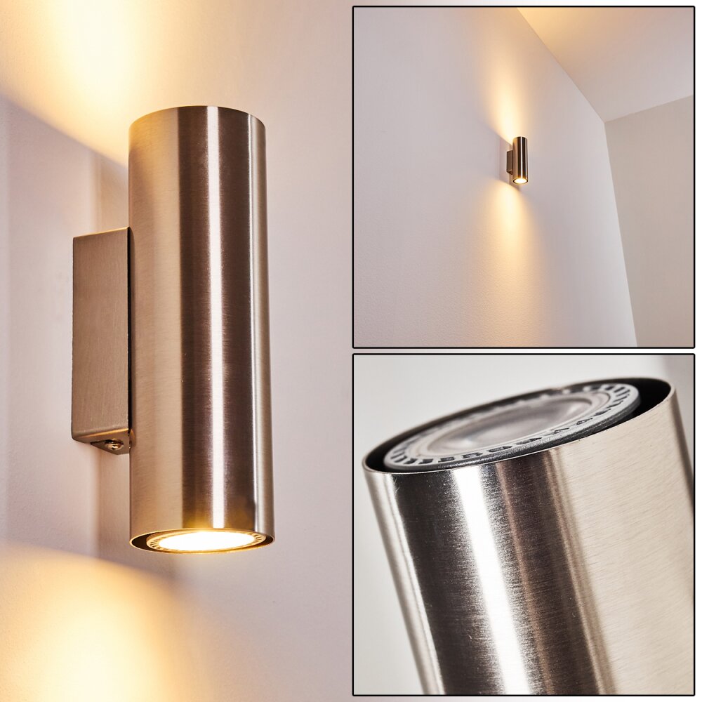 Zuoz Wandleuchte Nickel-Matt, 2-flammig main product photo