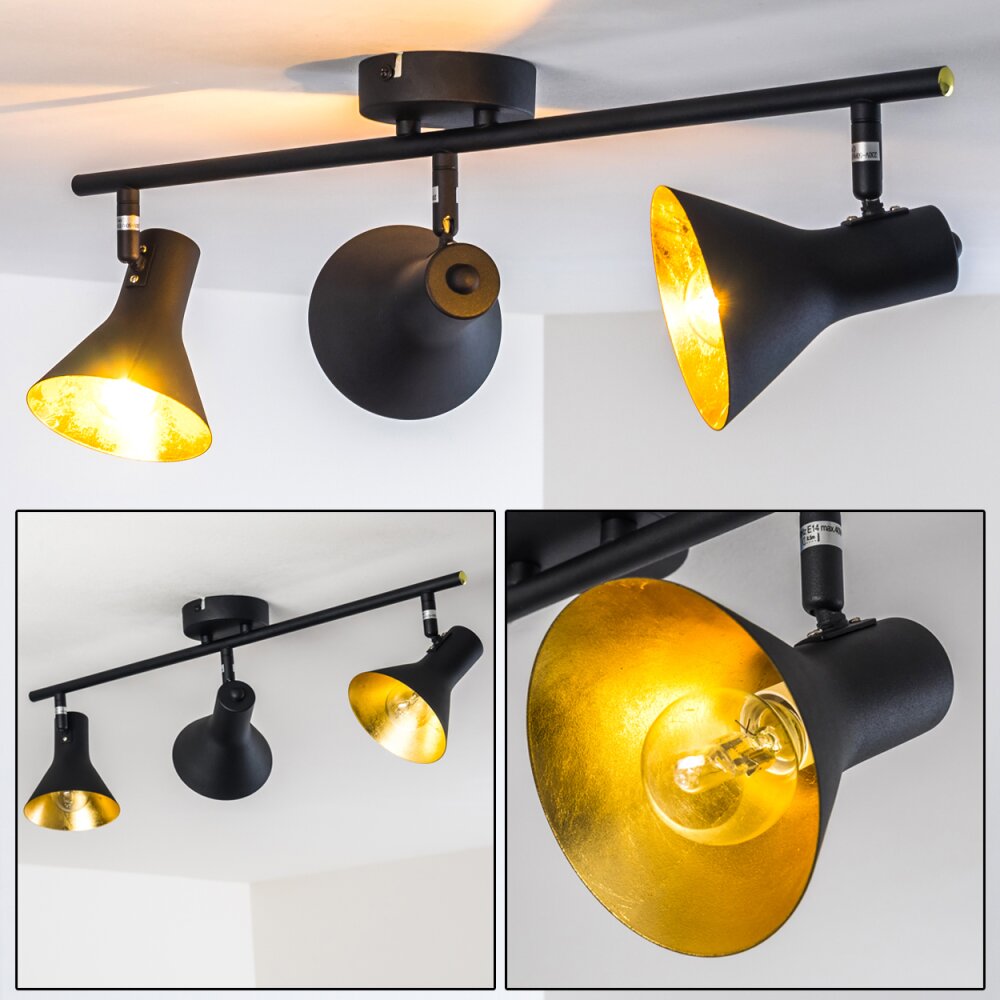 Mavas Deckenleuchte Schwarz, 3-flammig main product photo