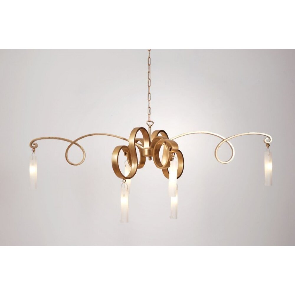 Holländer SERPENTINEN GOLD Hängeleuchte Gold, 6-flammig main product photo