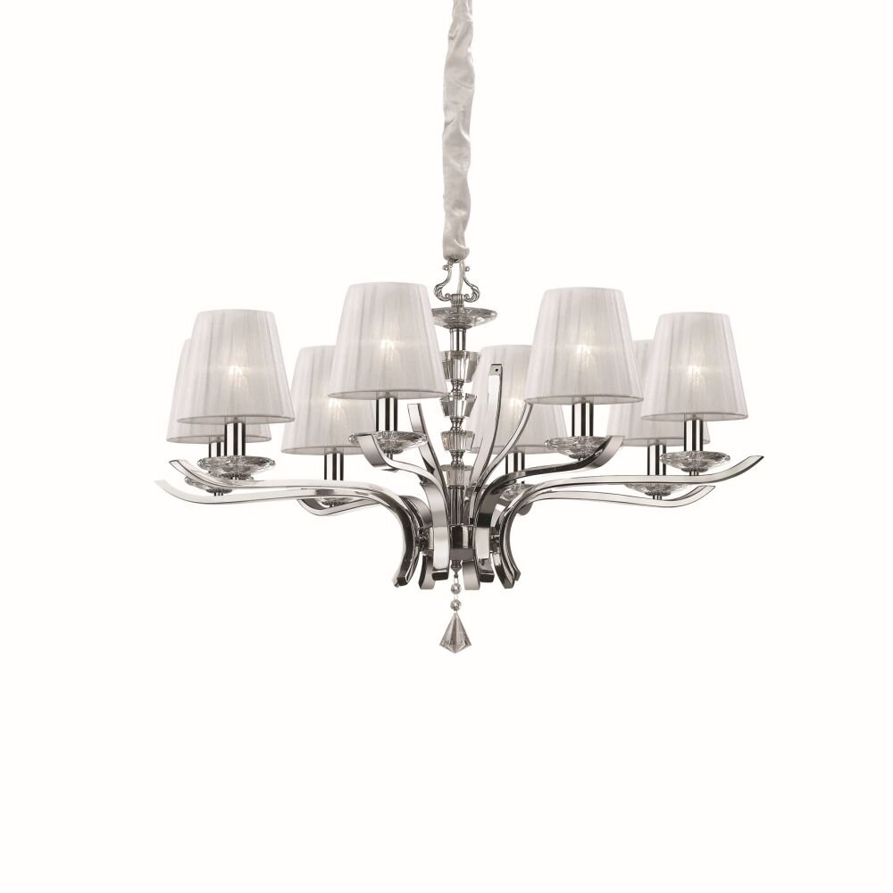 Ideal Lux PEGASO Kronleuchter Weiß, 8-flammig main product photo