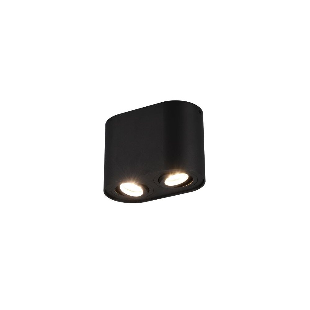 Trio Leuchten COOKIE Deckenleuchte Schwarz, 2-flammig main product photo